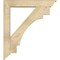 Ekena Millwork Merced Traditional Rough Sawn Bracket w/ Offset Brace, Douglas Fir, 6"W x 32"D x 36"H BKT0604X32X36MRC01RDF - alternate 3
